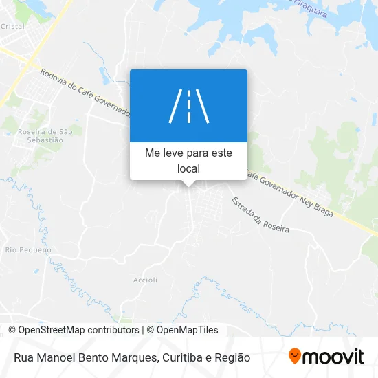 Rua Manoel Bento Marques mapa