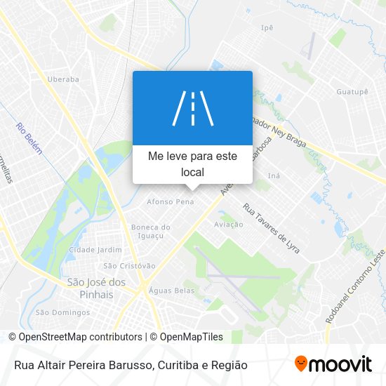 Rua Altair Pereira Barusso mapa