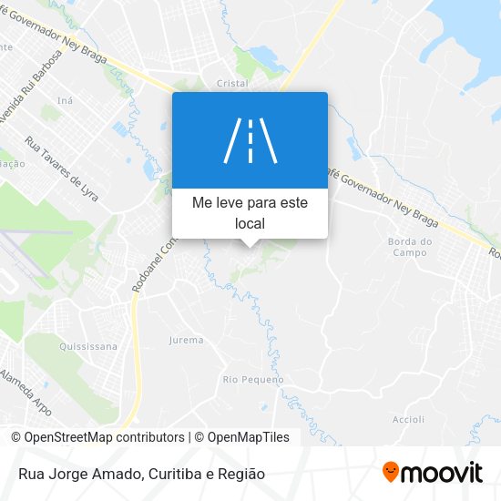 Rua Jorge Amado mapa