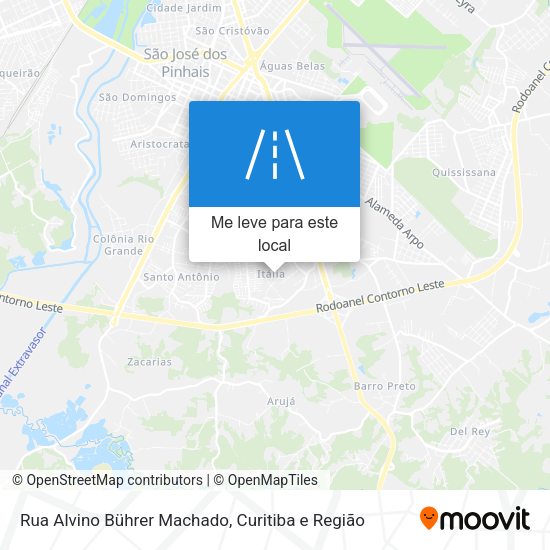 Rua Alvino Bührer Machado mapa