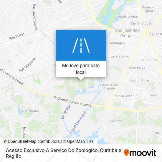 Acesso Exclusivo A Serviço Do Zoológico mapa