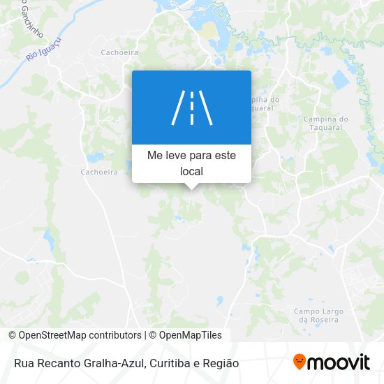 Rua Recanto Gralha-Azul mapa