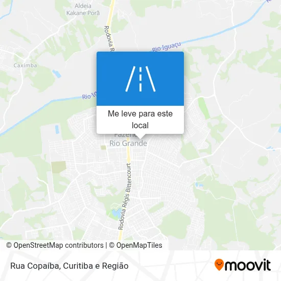 Rua Copaíba mapa