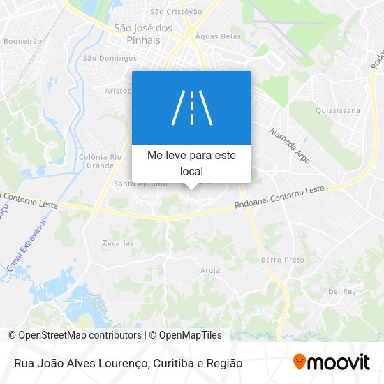 Rua João Alves Lourenço mapa