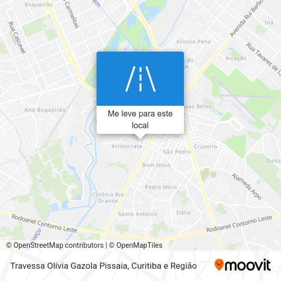 Travessa Olívia Gazola Pissaia mapa