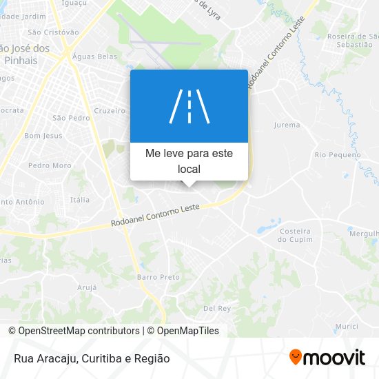 Rua Aracaju mapa