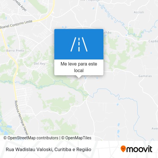 Rua Wadislau Valoski mapa
