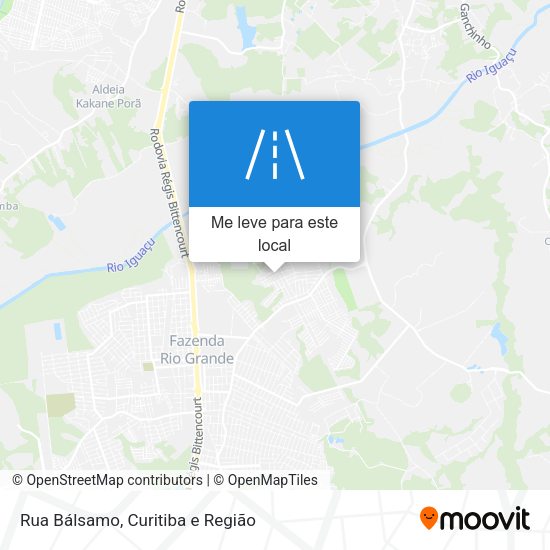 Rua Bálsamo mapa