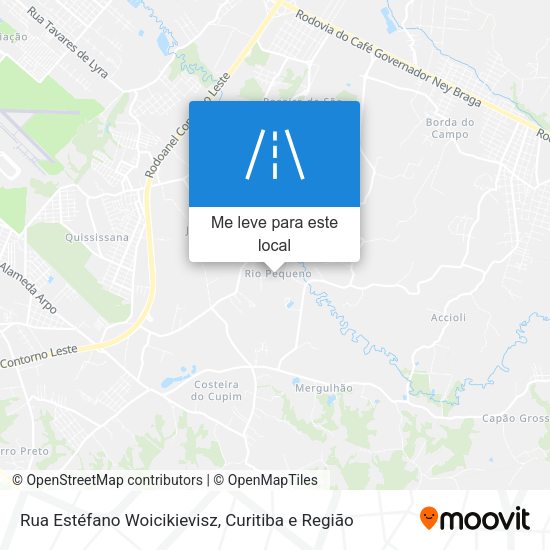 Rua Estéfano Woicikievisz mapa