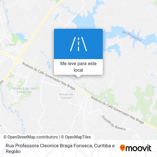 Rua Professora Cleonice Braga Fonseca mapa