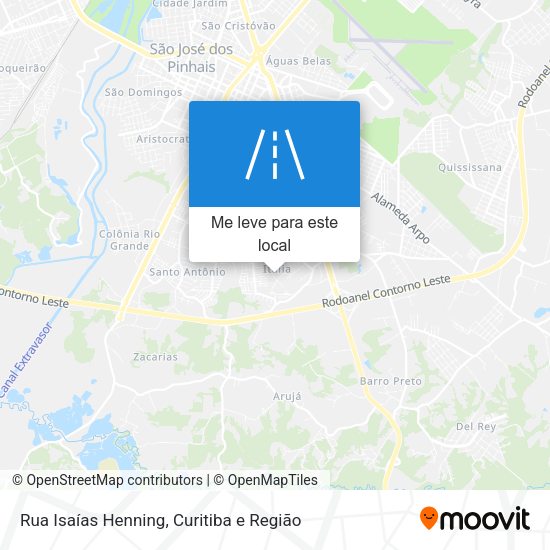 Rua Isaías Henning mapa