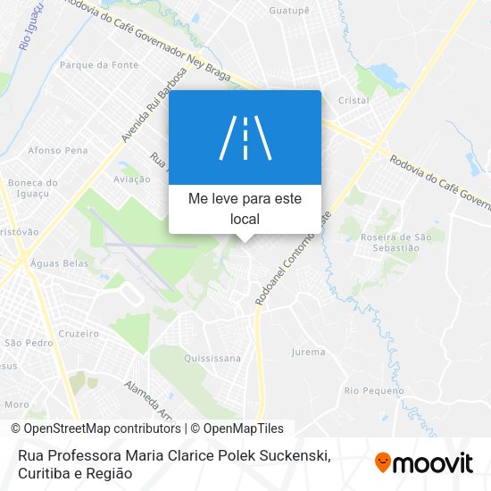 Rua Professora Maria Clarice Polek Suckenski mapa