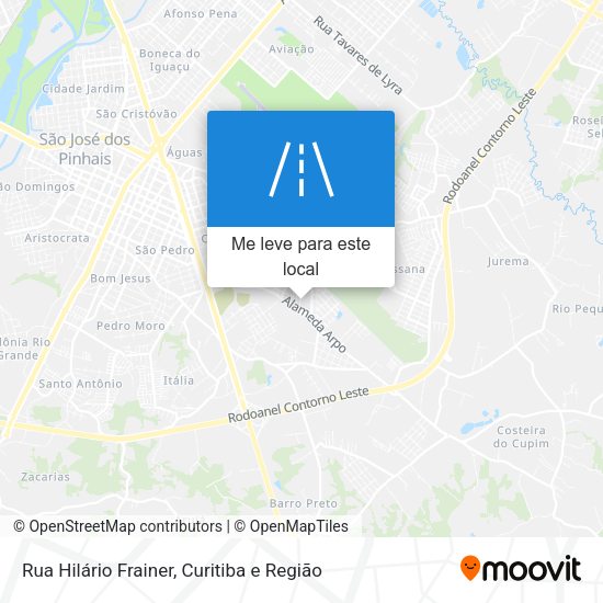 Rua Hilário Frainer mapa