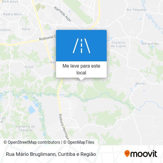 Rua Mário Bruglimann mapa