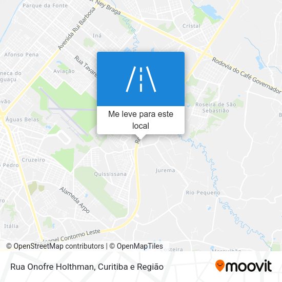 Rua Onofre Holthman mapa