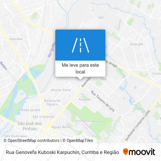 Rua Genovefa Kuboski Karpuchin mapa