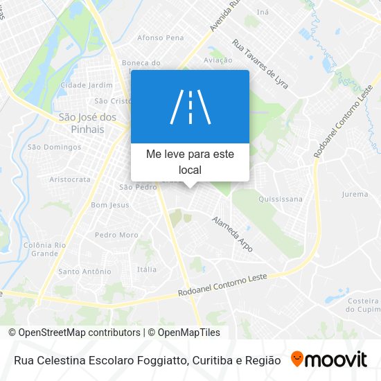 Rua Celestina Escolaro Foggiatto mapa