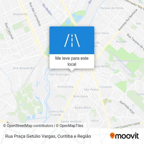 Rua Praça Getúlio Vargas mapa