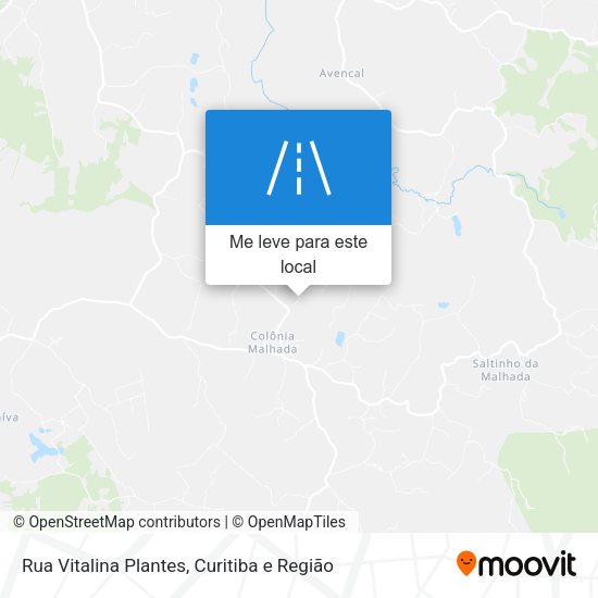 Rua Vitalina Plantes mapa