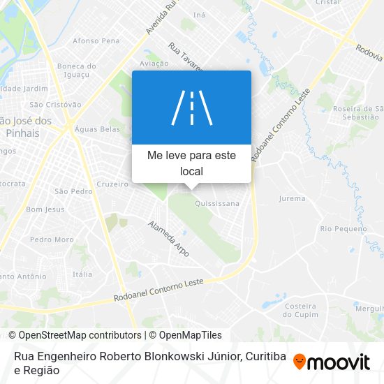 Rua Engenheiro Roberto Blonkowski Júnior mapa