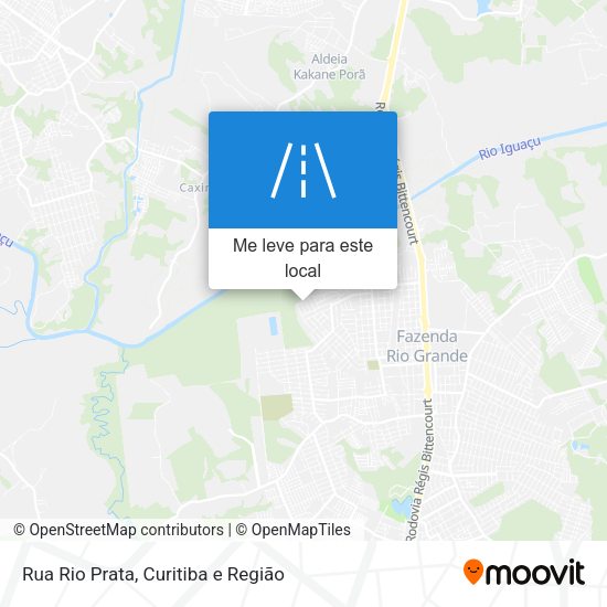 Rua Rio Prata mapa