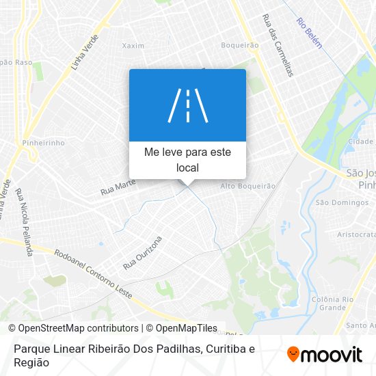 Parque Linear Ribeirão Dos Padilhas mapa