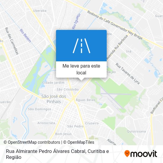 Rua Almirante Pedro Álvares Cabral mapa