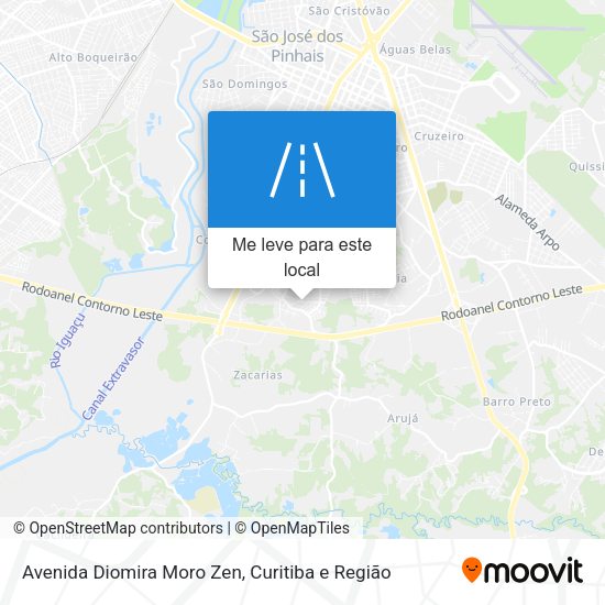 Avenida Diomira Moro Zen mapa