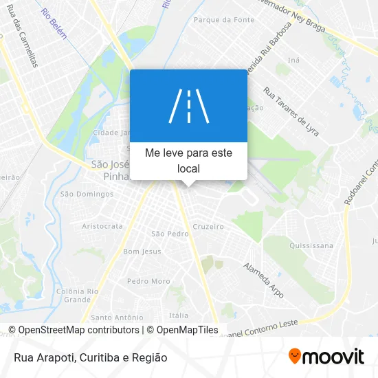 Rua Arapoti mapa