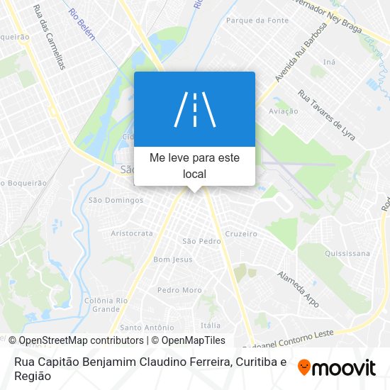 Rua Capitão Benjamim Claudino Ferreira mapa