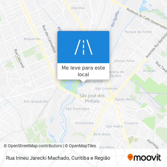 Rua Irineu Jarecki Machado mapa