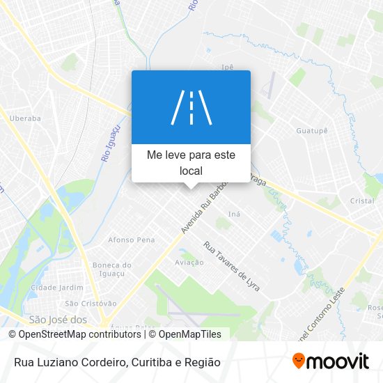 Rua Luziano Cordeiro mapa