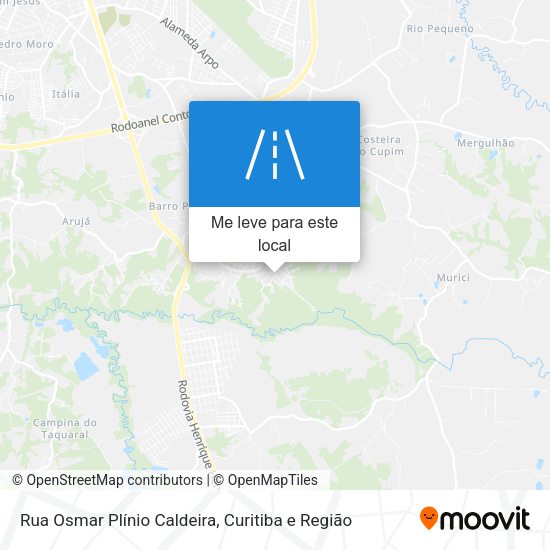 Rua Osmar Plínio Caldeira mapa