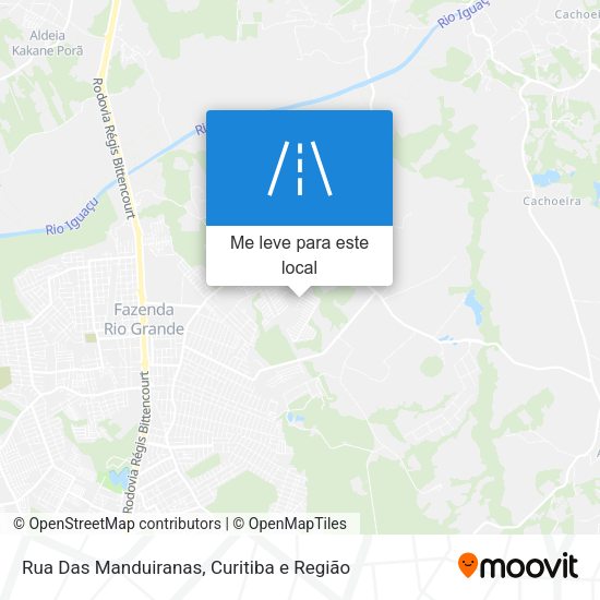 Rua Das Manduiranas mapa
