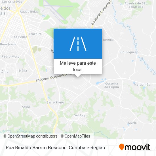 Rua Rinaldo Barrim Bossone mapa