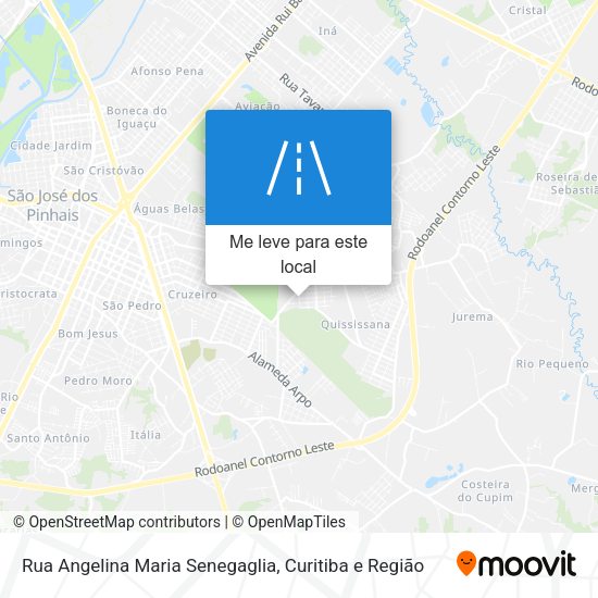 Rua Angelina Maria Senegaglia mapa