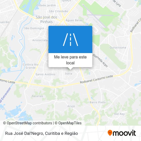 Rua José Dal'Negro mapa