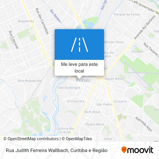 Rua Judith Ferreira Wallbach mapa