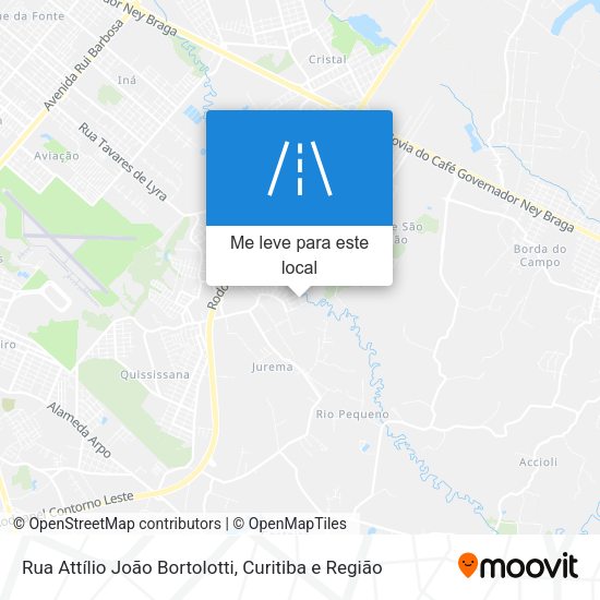 Rua Attílio João Bortolotti mapa
