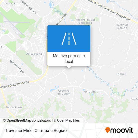 Travessa Miraí mapa