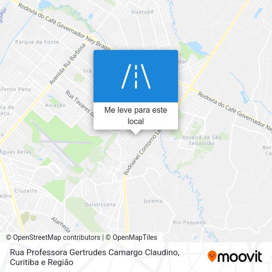 Rua Professora Gertrudes Camargo Claudino mapa