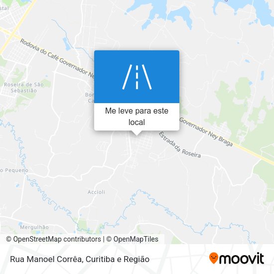 Rua Manoel Corrêa mapa