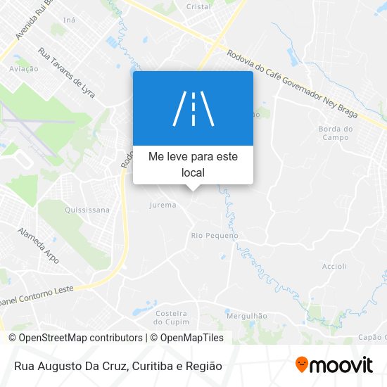 Rua Augusto Da Cruz mapa
