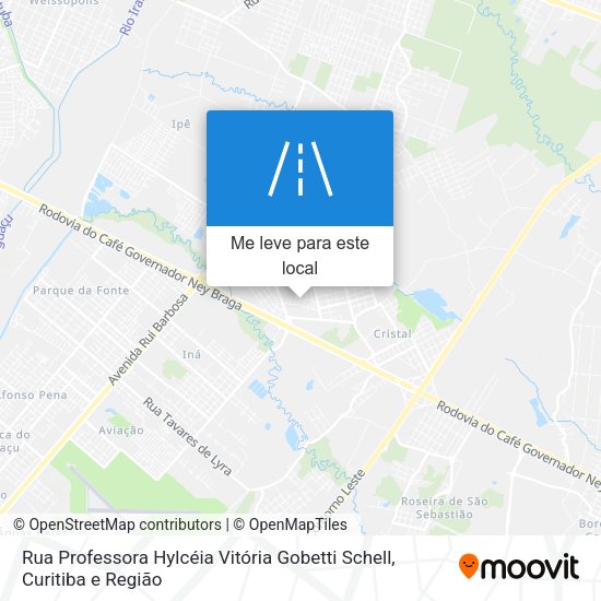 Rua Professora Hylcéia Vitória Gobetti Schell mapa