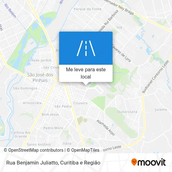 Rua Benjamin Juliatto mapa