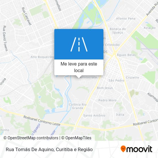 Rua Tomás De Aquino mapa