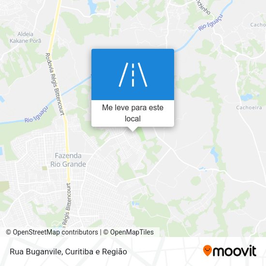 Rua Buganvile mapa