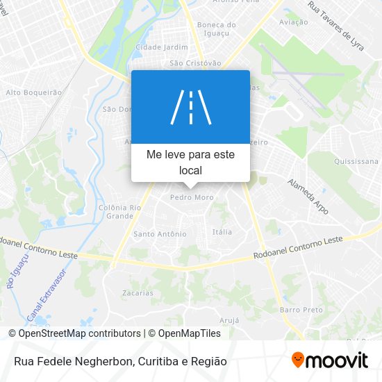 Rua Fedele Negherbon mapa