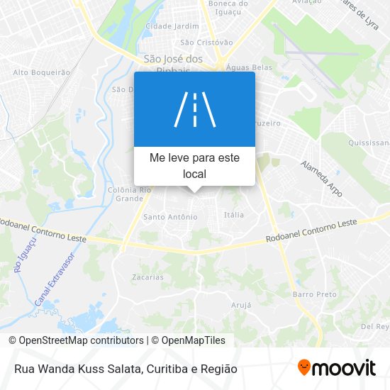 Rua Wanda Kuss Salata mapa