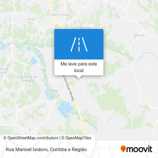 Rua Manoel Isidoro mapa